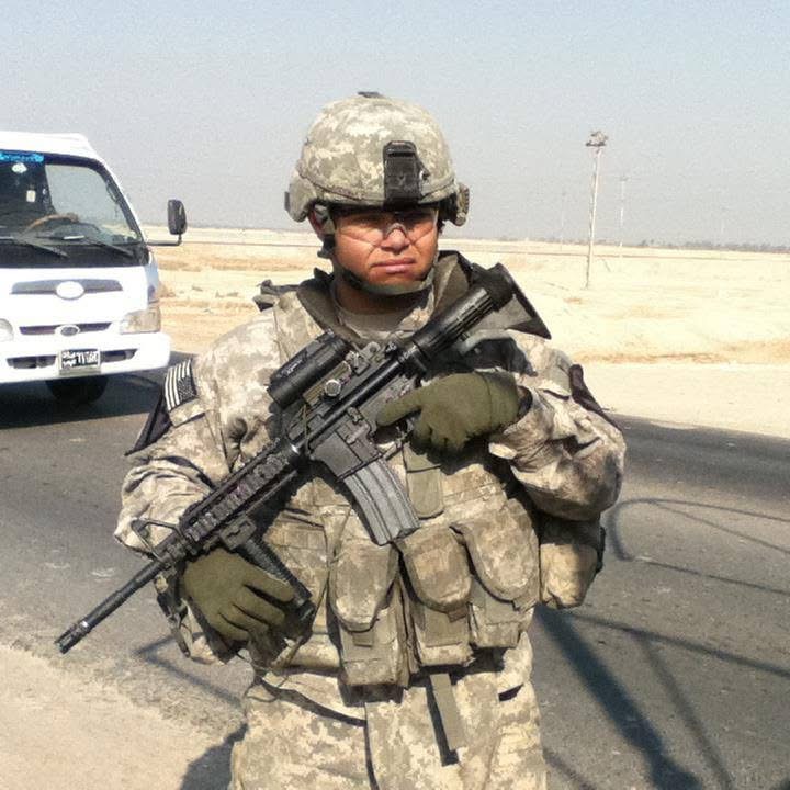 Rick Cardona serving in the United States Army